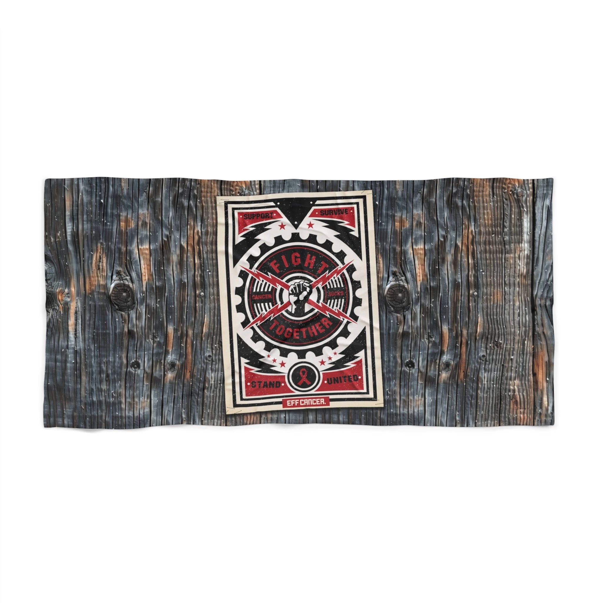 Fight Together Street Beach Towel