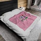 Floral Eff Plush Blanket
