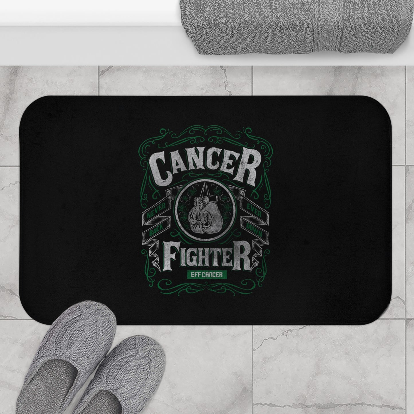 Vintage Fighter Bath Mat