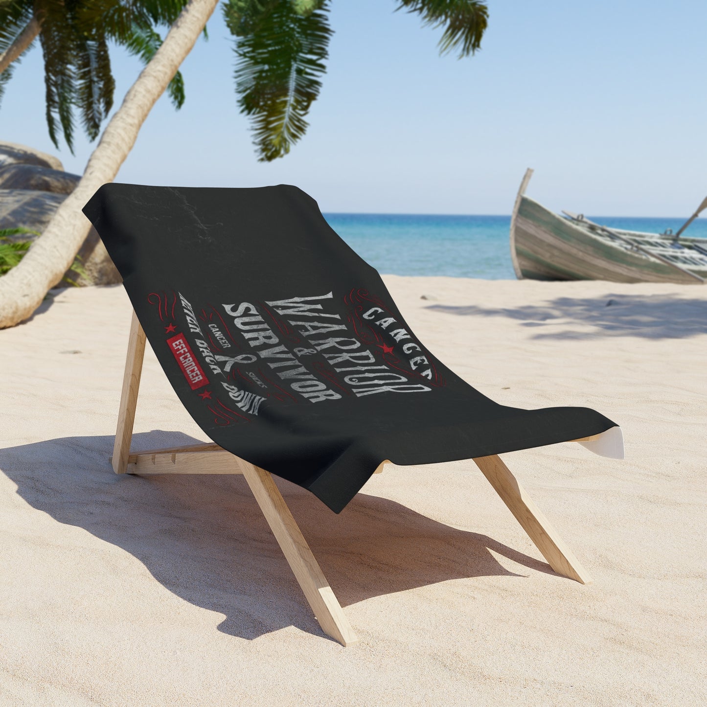 Vintage Warrior Beach Towel