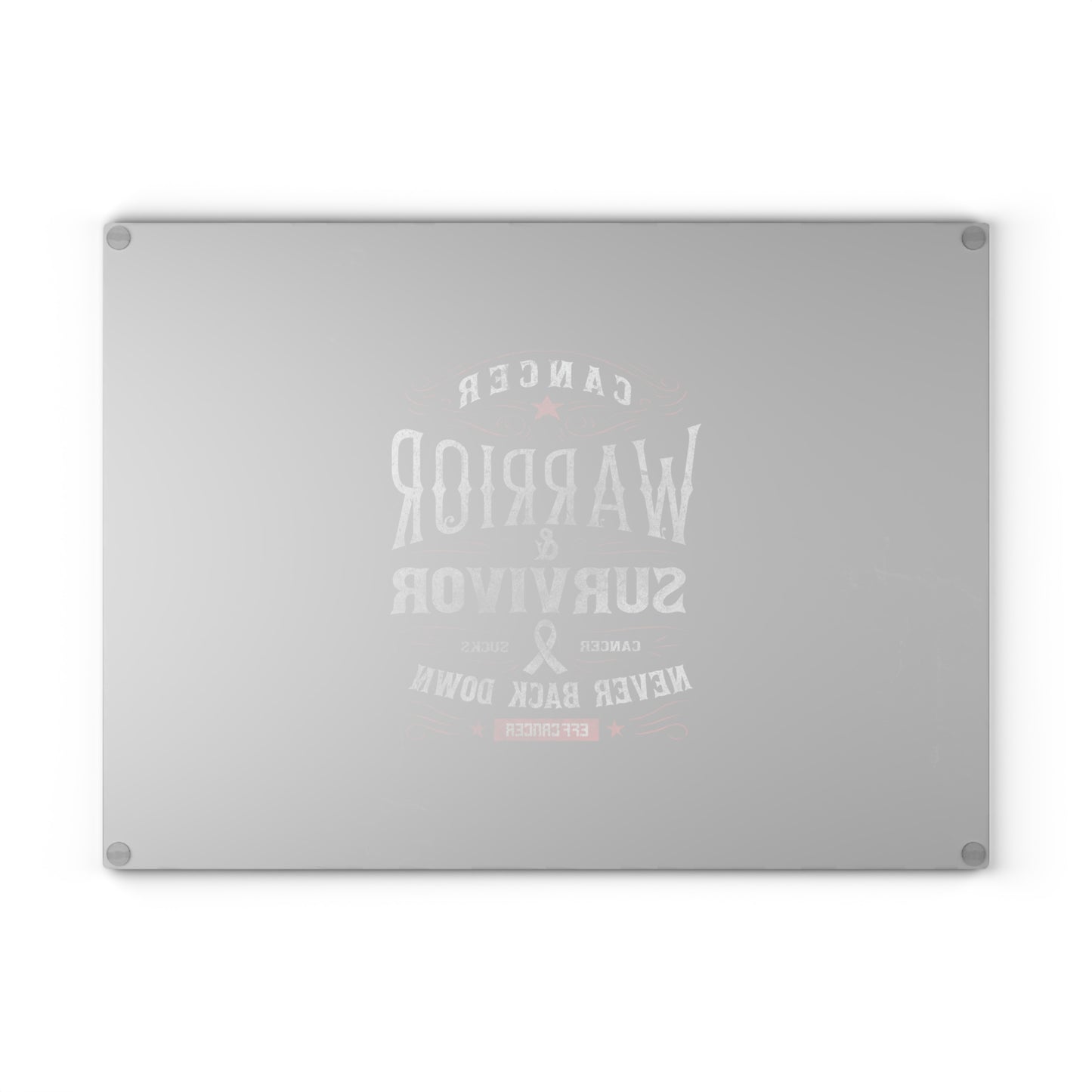 Vintage Warrior Glass Cutting Board