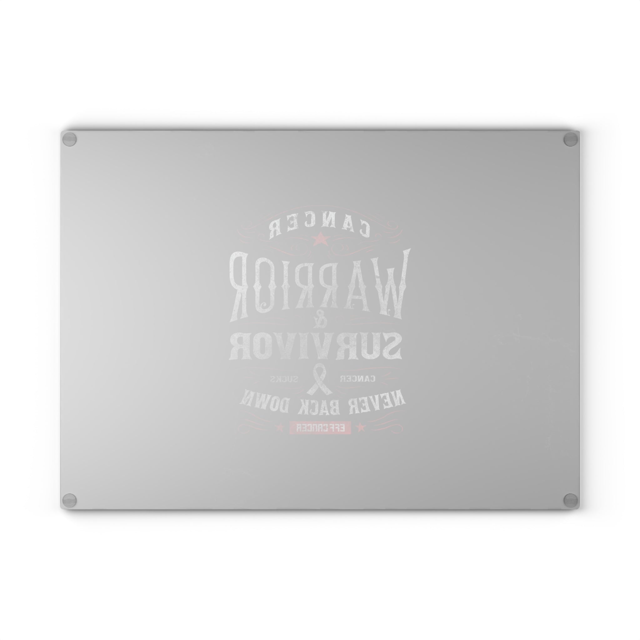 Vintage Warrior Glass Cutting Board