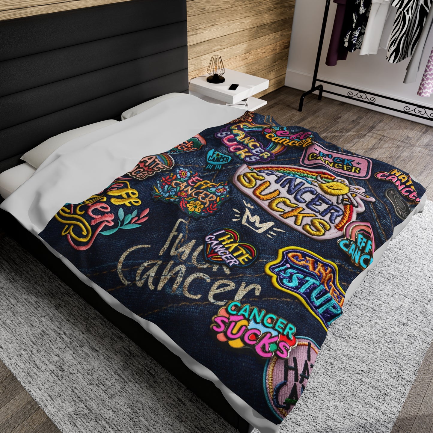 Patchy Plush Blanket