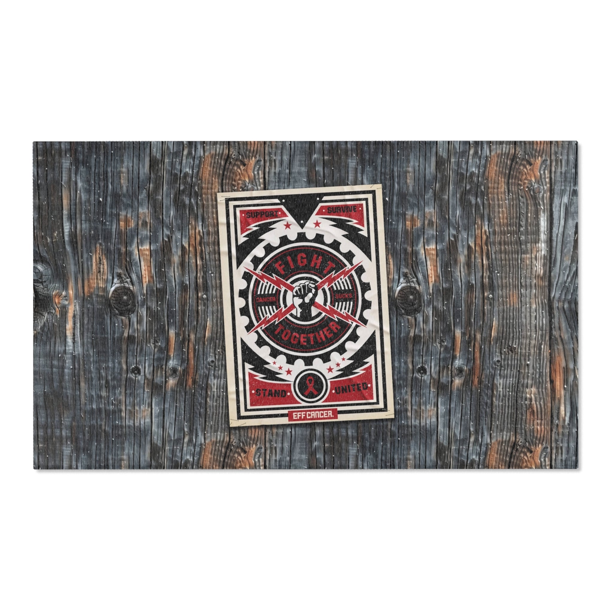 Fight Together Street Area Rug