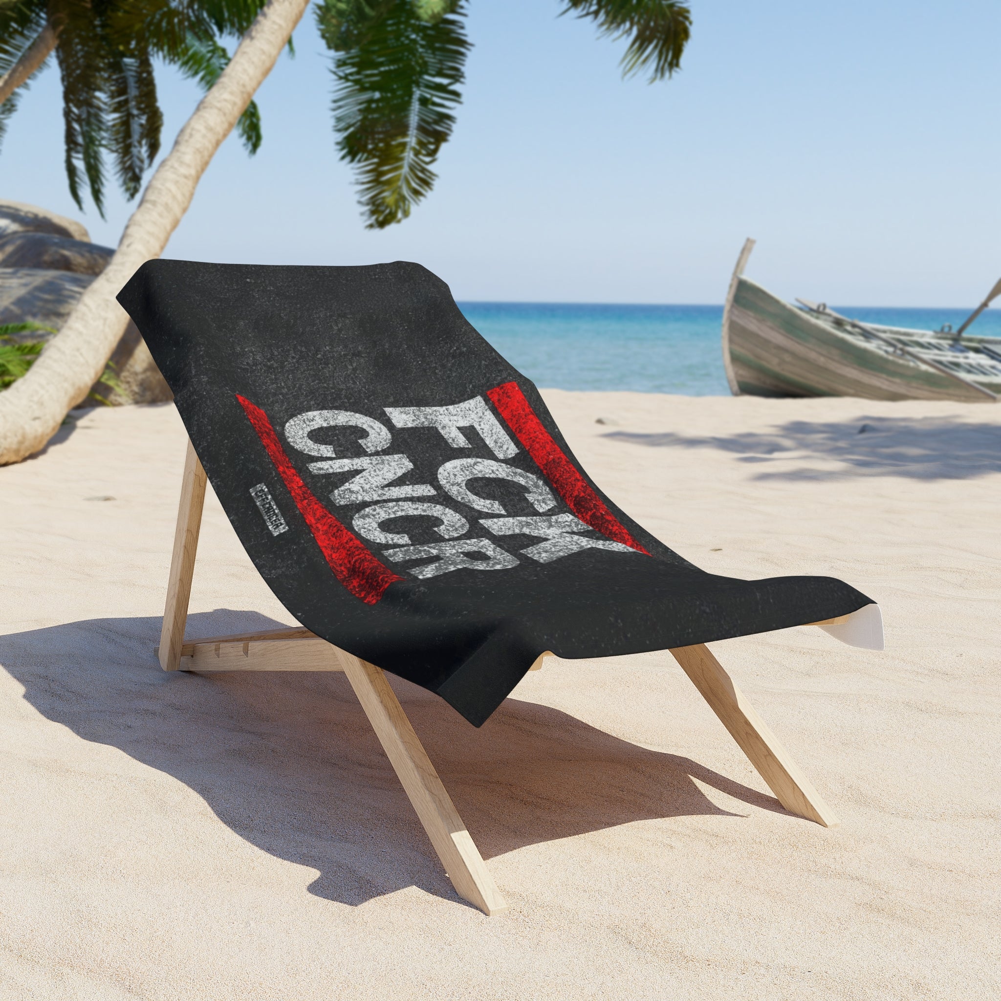 FCK CNCR Beach Towel
