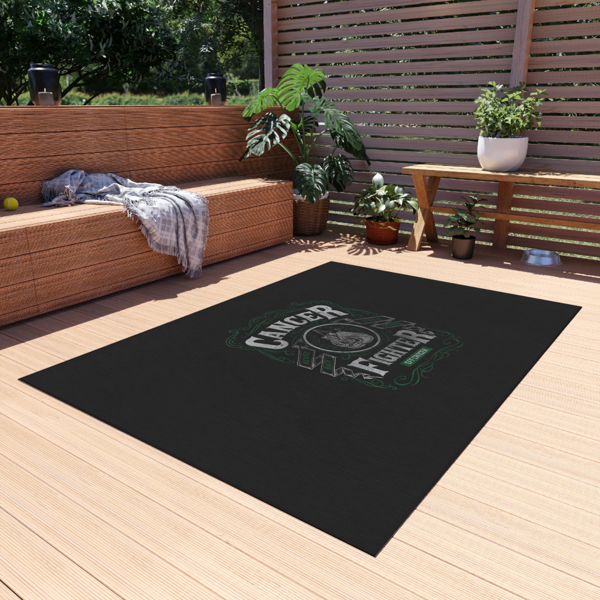 Vintage Fighter Outdoor Rug