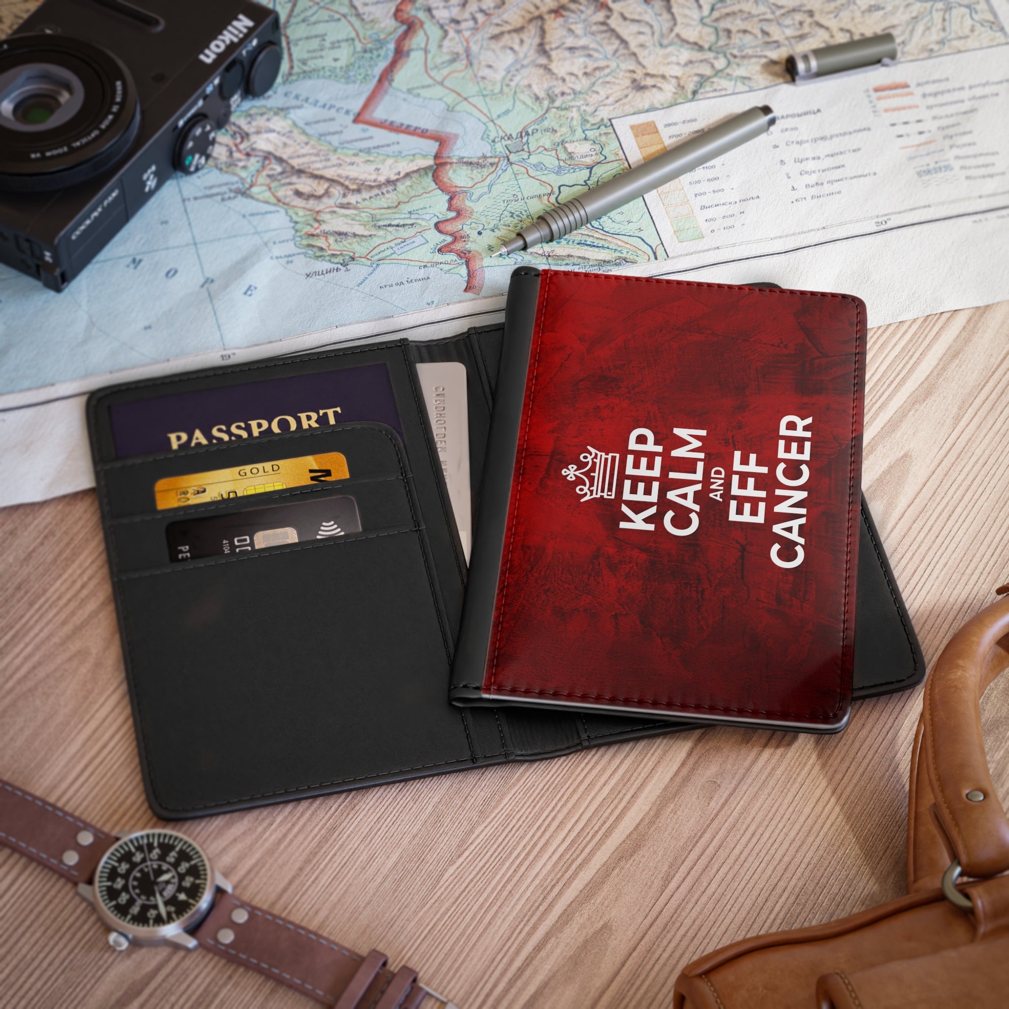 Keep Calm Passport Wallet
