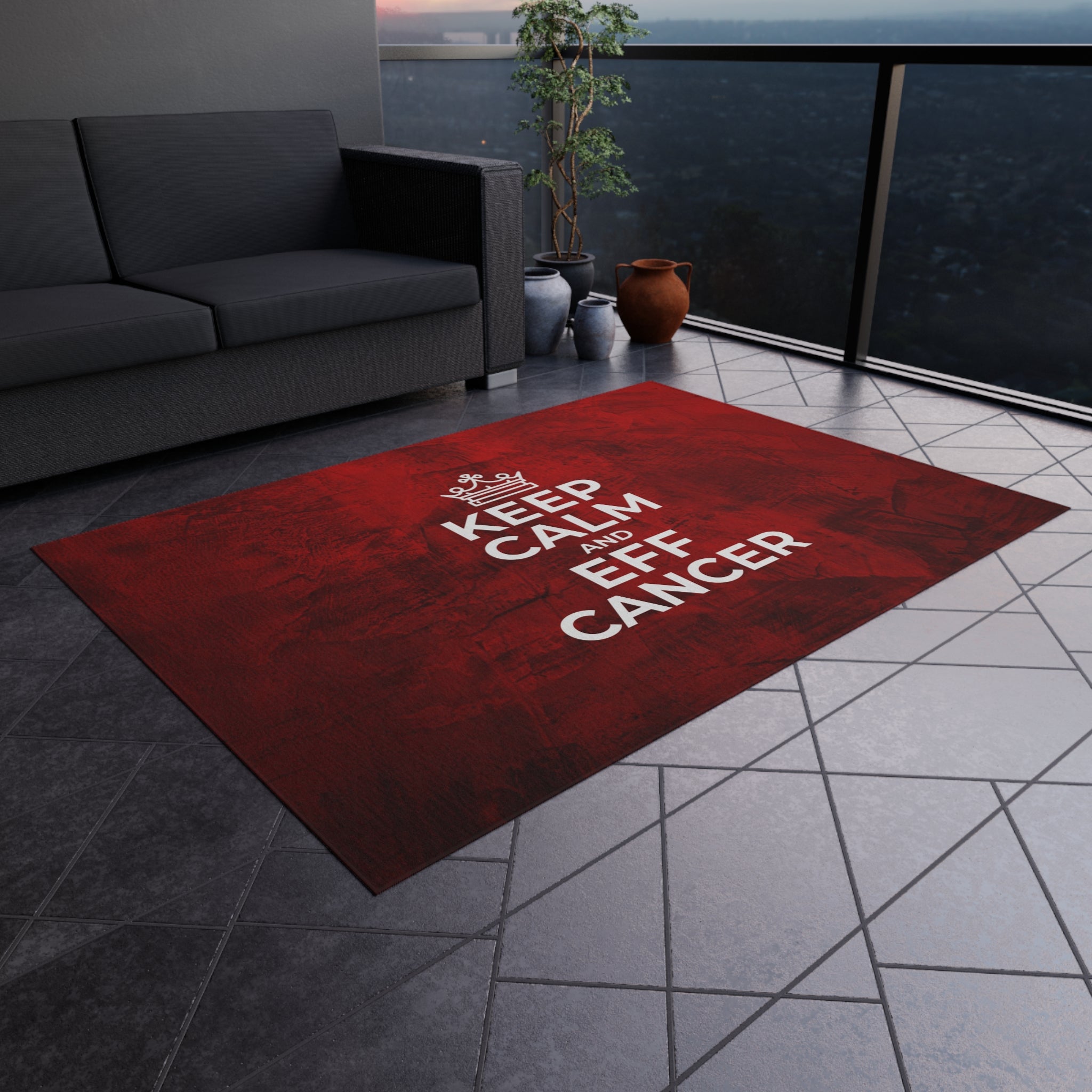 Keep Calm Outdoor Rug