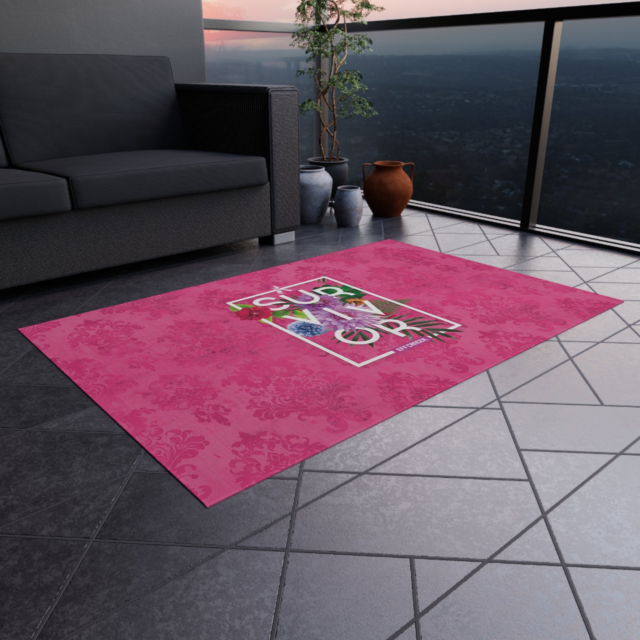 Floral Survival Outdoor Rug