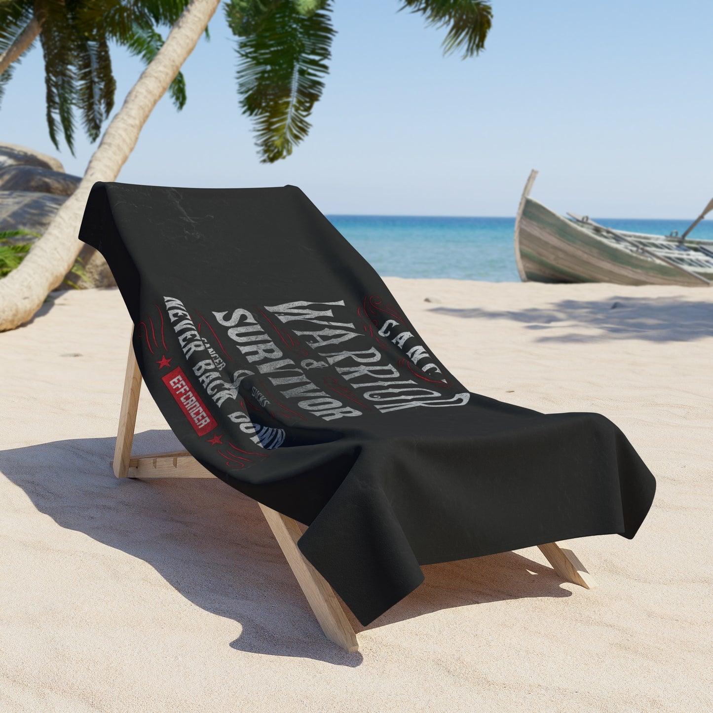 Vintage Warrior Beach Towel