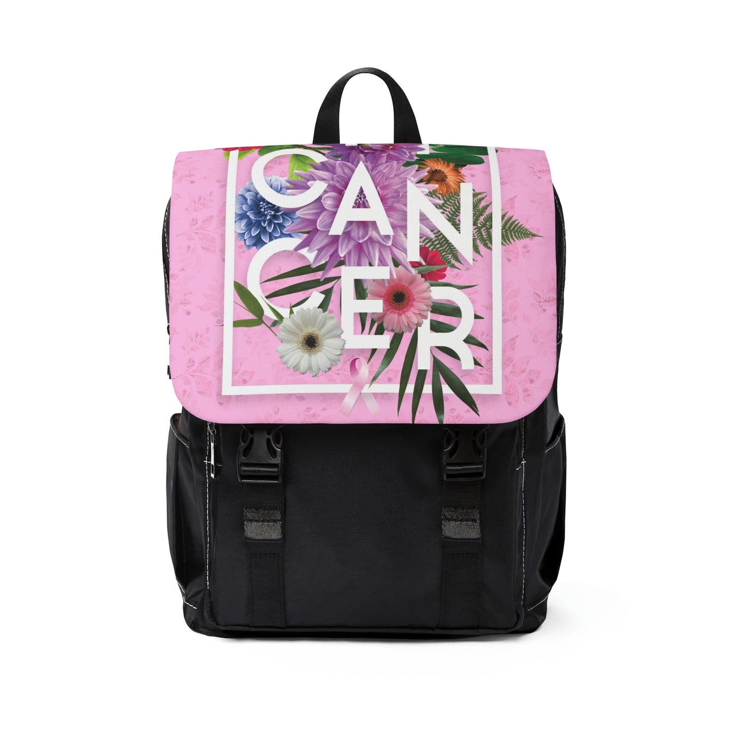 Floral Eff  Front Flap Backpack