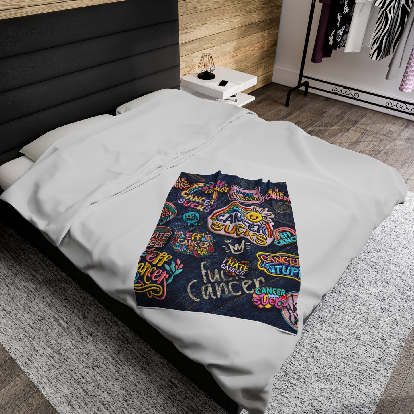 Patchy Plush Blanket