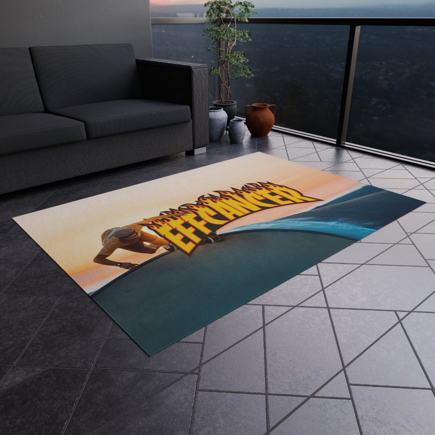 Thrashed Outdoor Rug