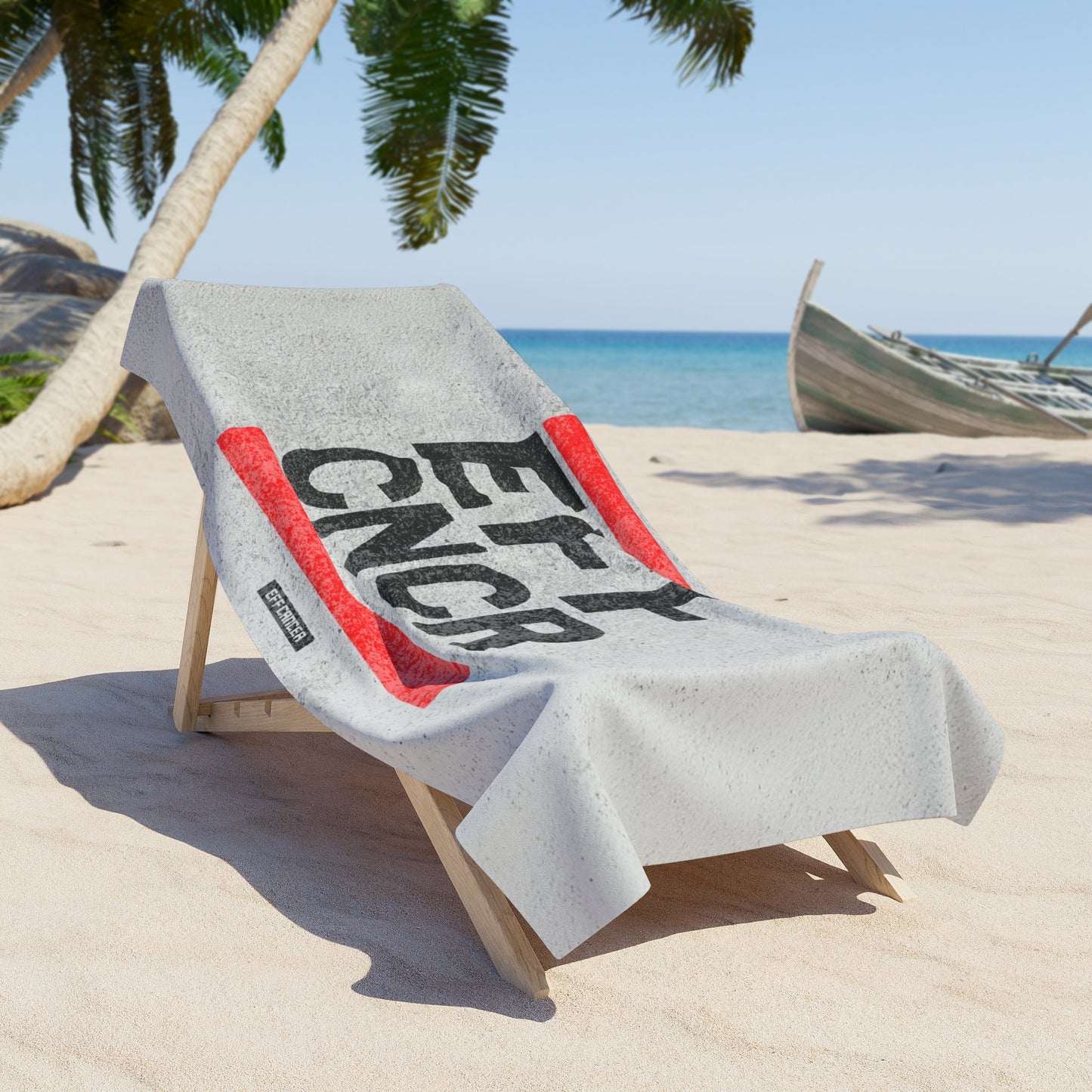 EFF CNCR Beach Towel