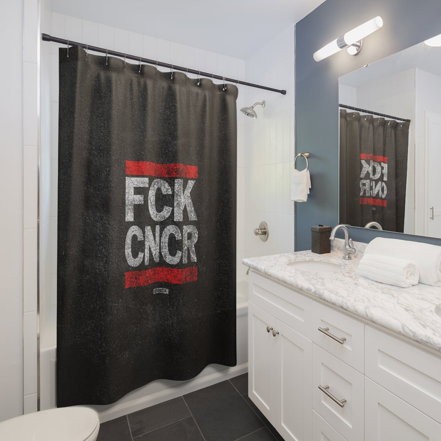 FCK CNCR Shower Curtain