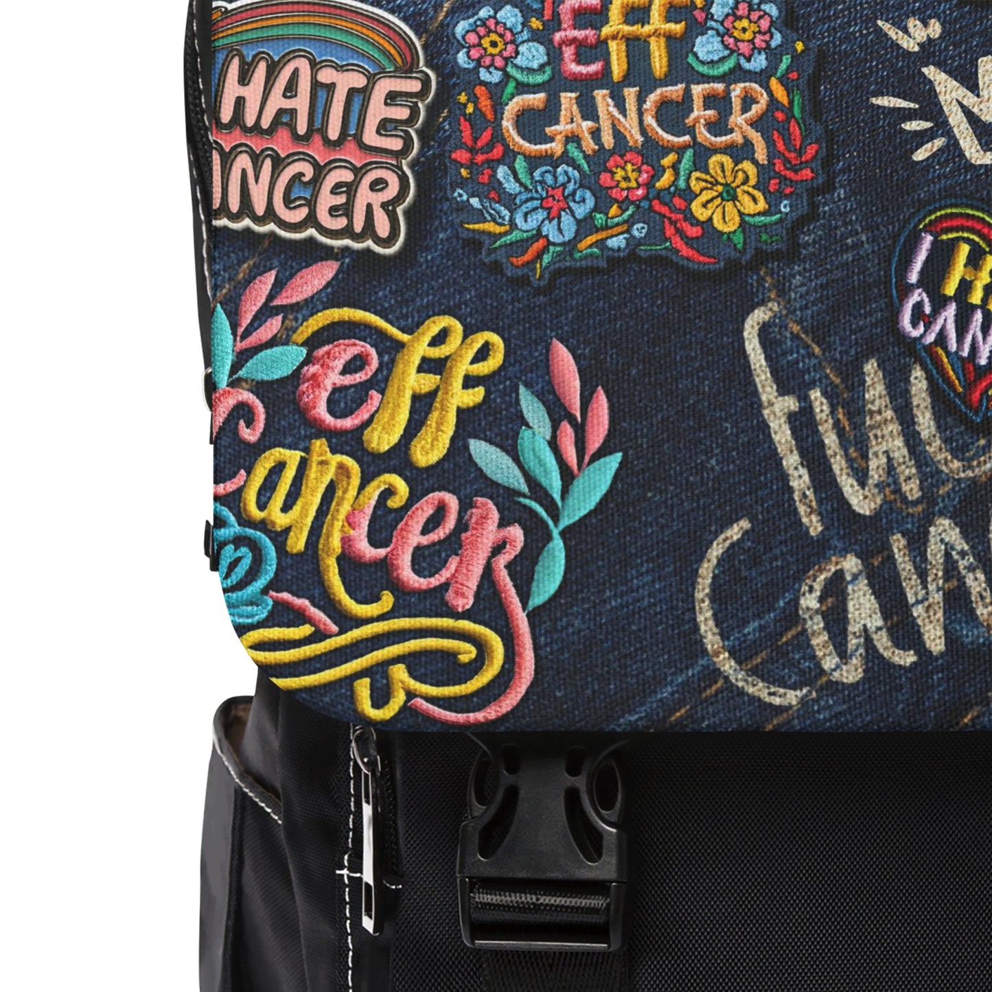 Patchy Front Flap Backpack