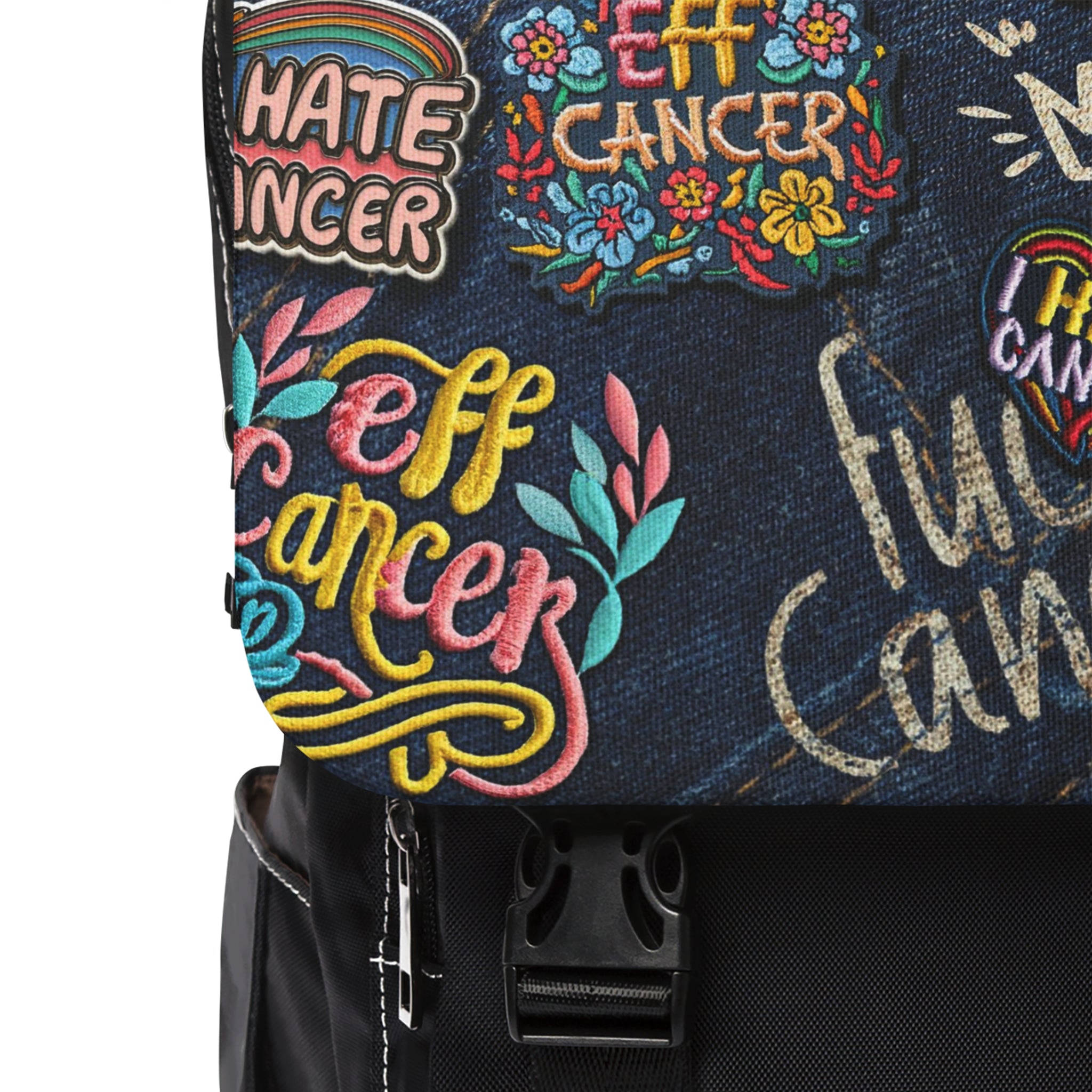 Patchy Front Flap Backpack