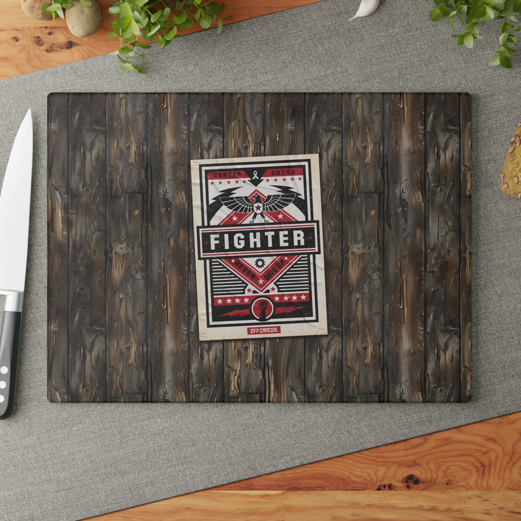 Fighter Street Glass Cutting Board