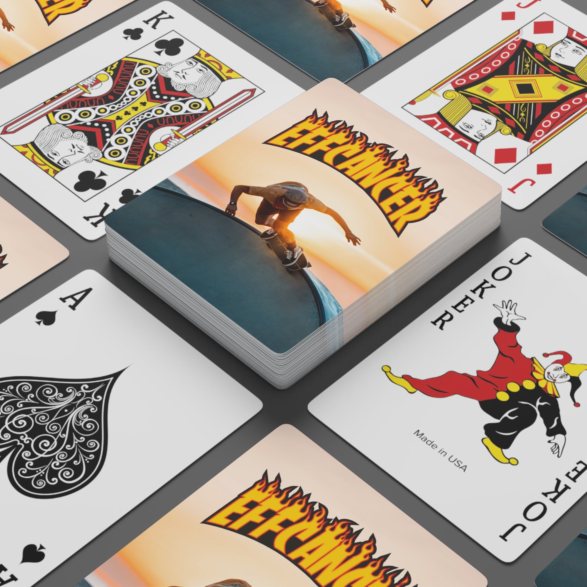 Thrashed Playing Cards