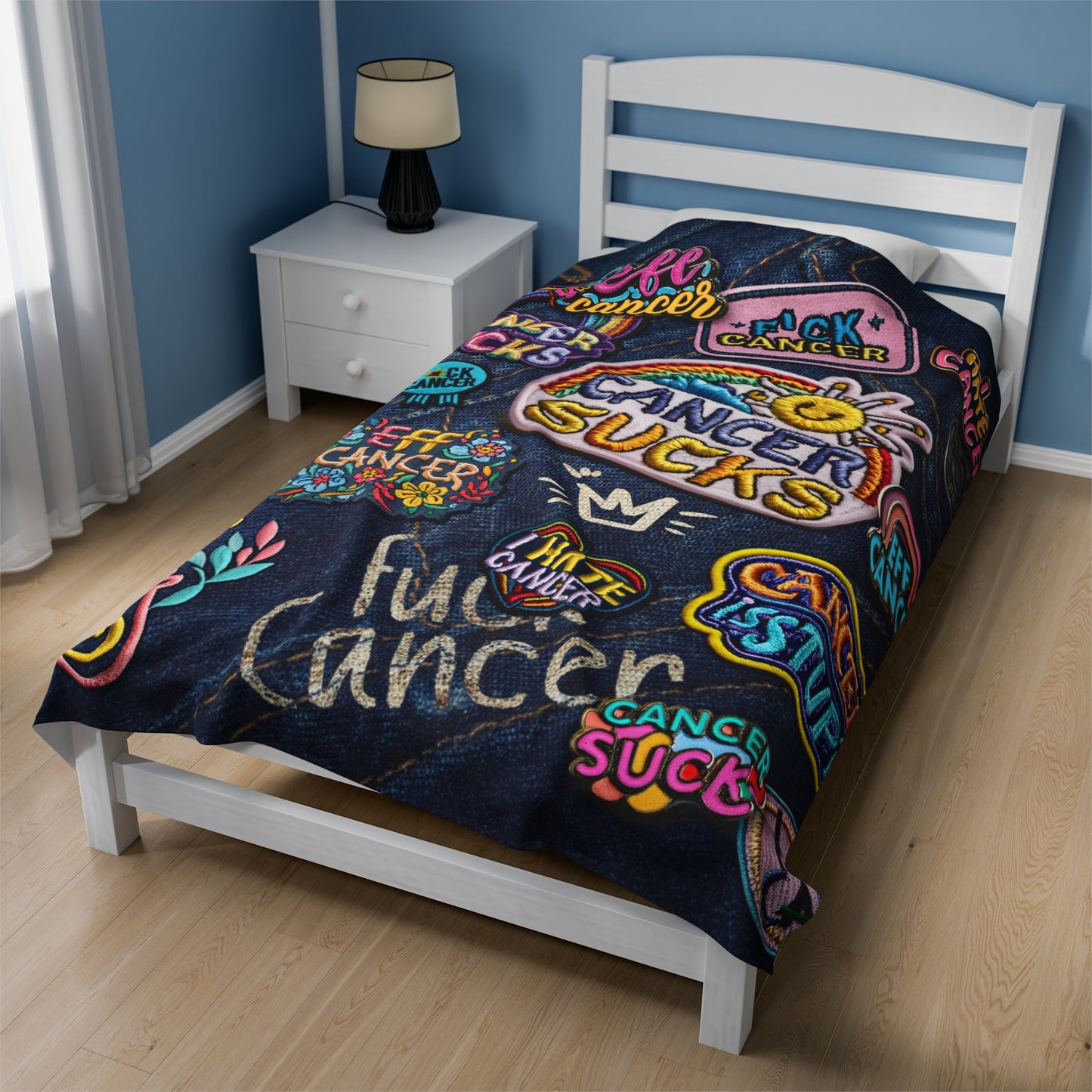 Patchy Plush Blanket