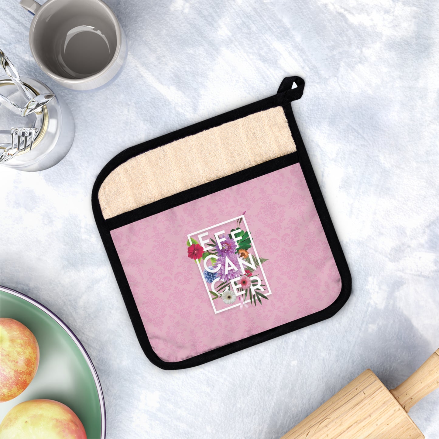 Floral Eff Pot Holder