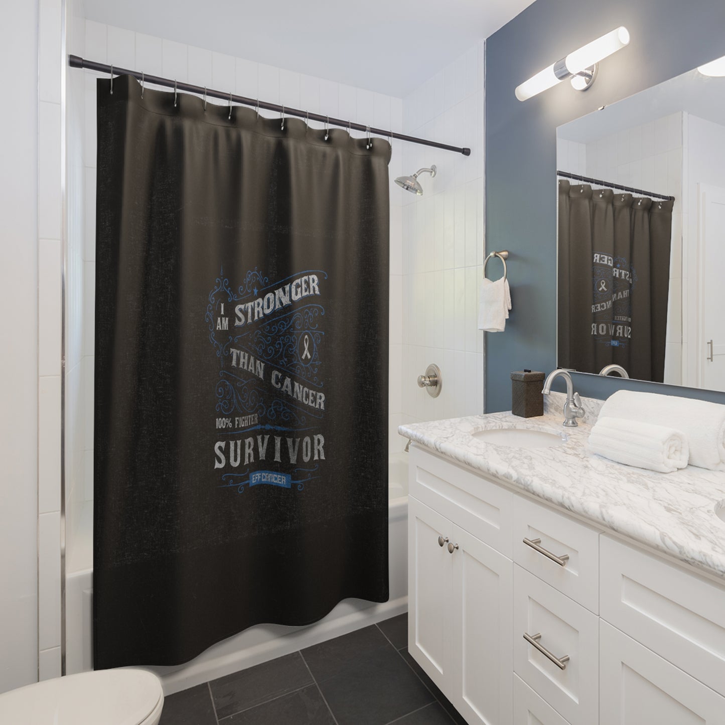Vintage Stronger Shower Curtain