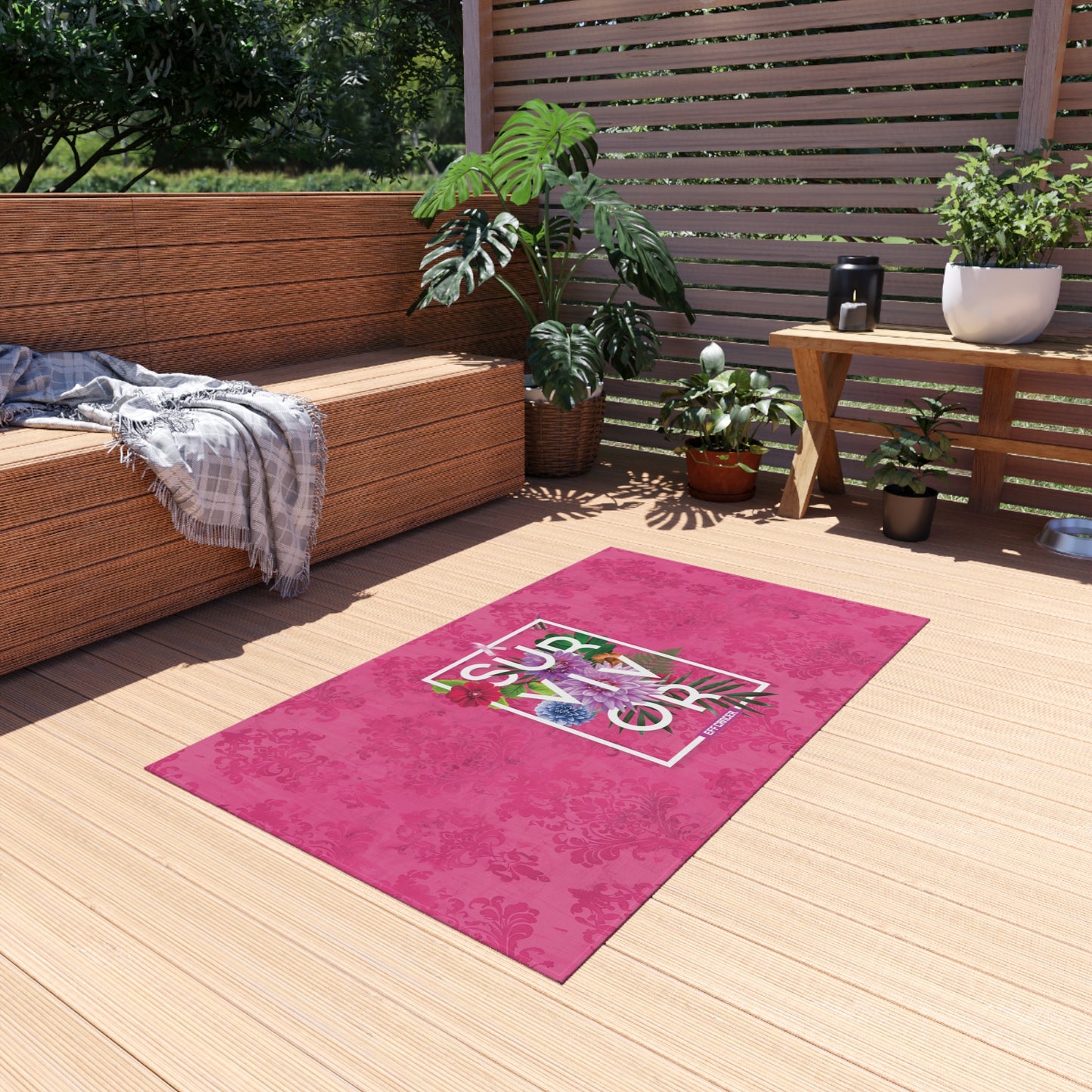 Floral Survival Outdoor Rug