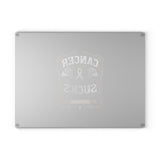 Vintage Sucks Glass Cutting Board