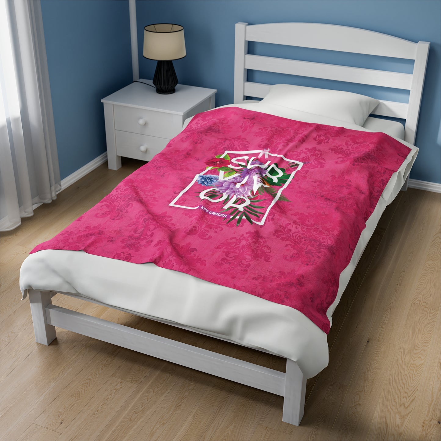 Floral Survival Plush Blanket