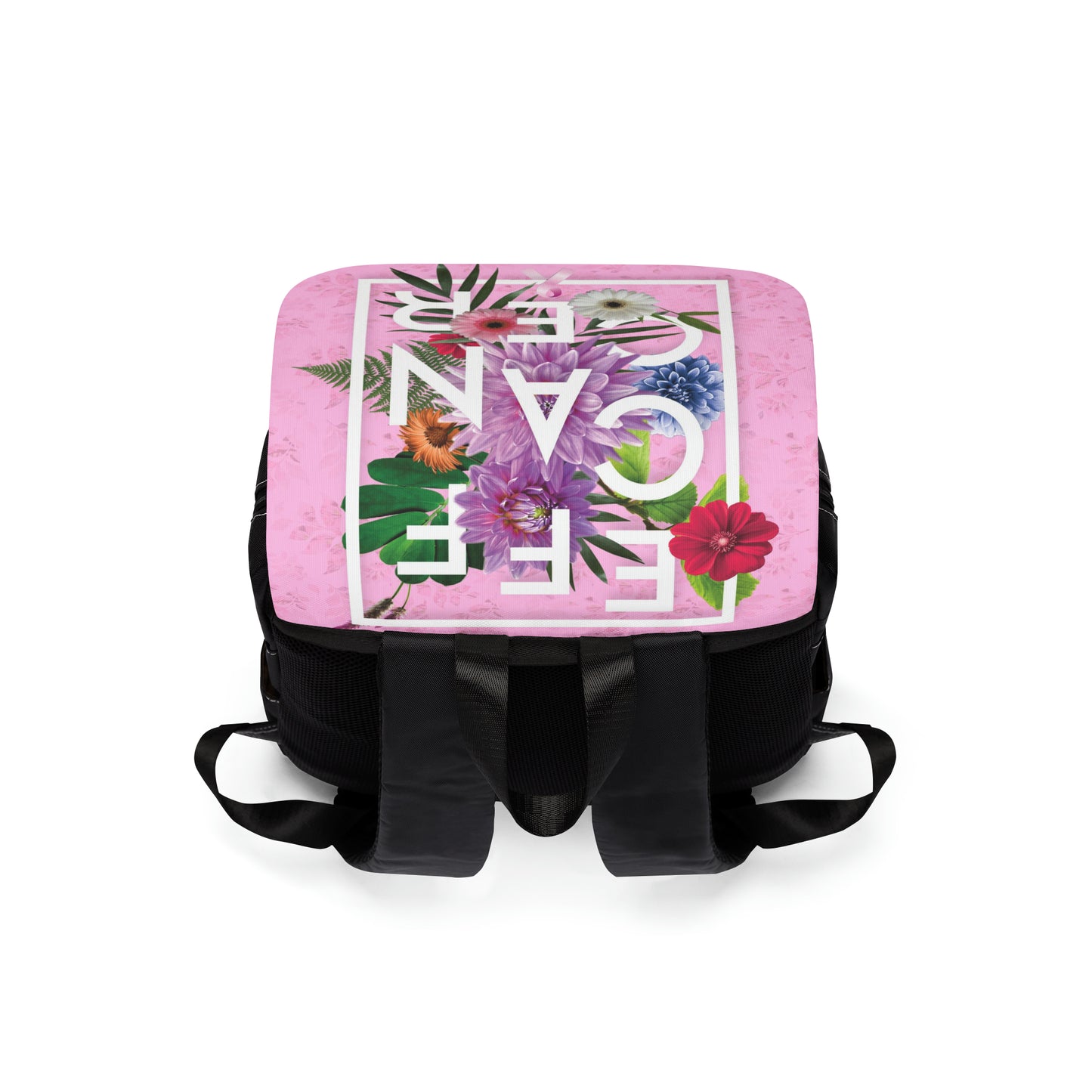 Floral Eff  Front Flap Backpack