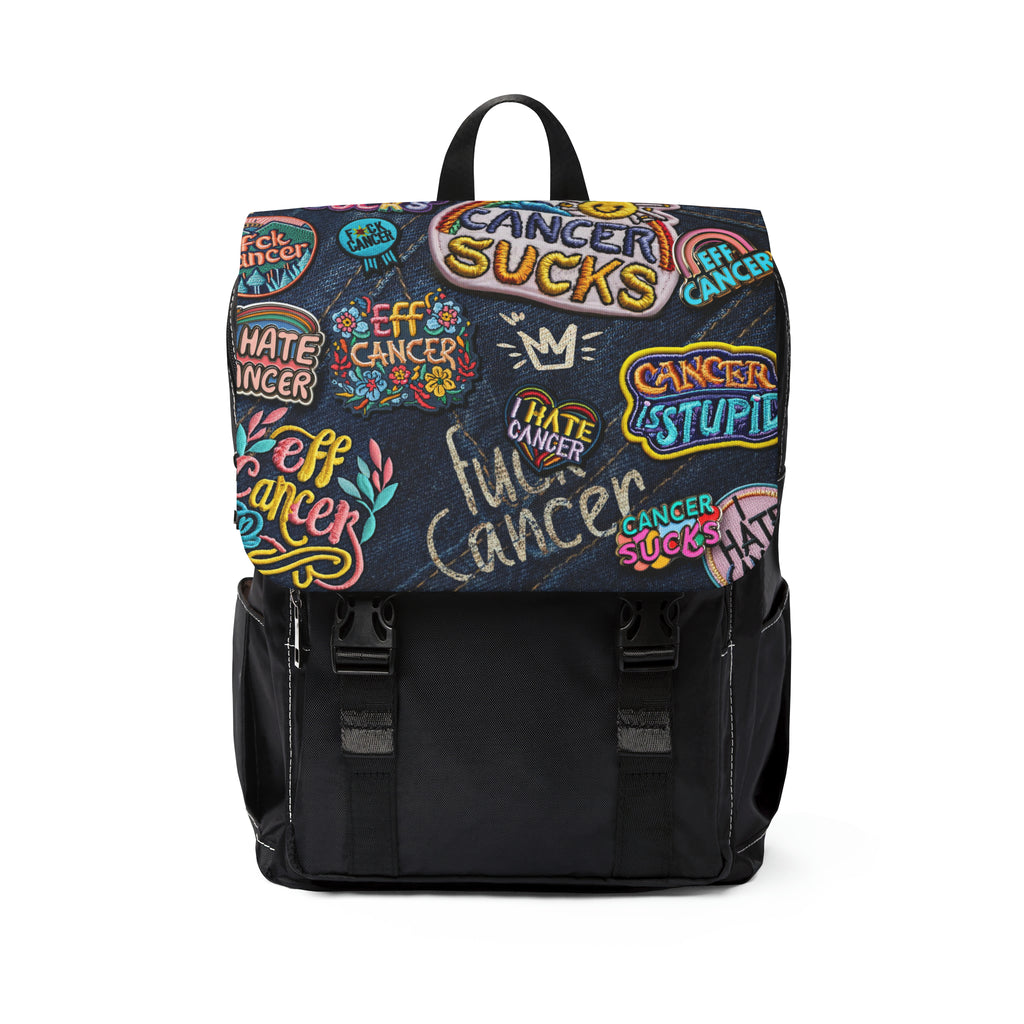 Patchy Front Flap Backpack