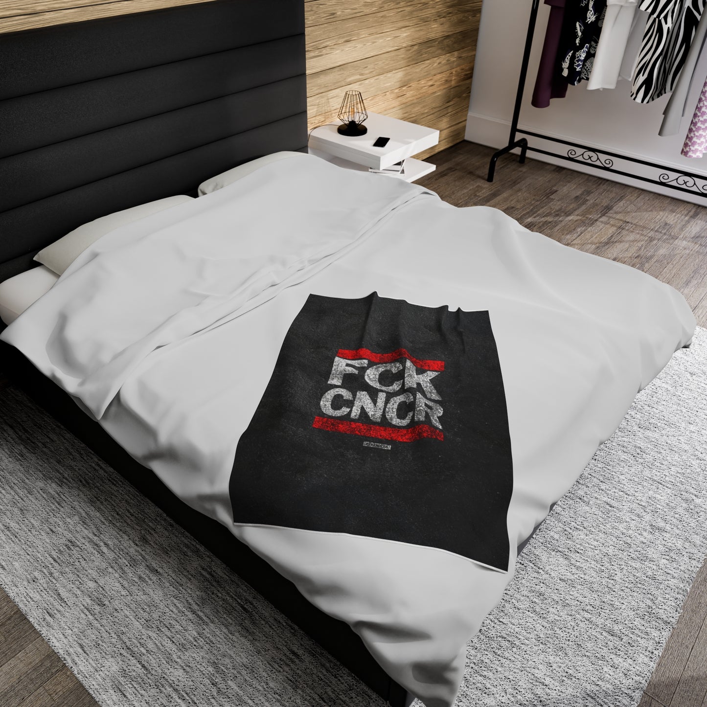 FCK CNCR Plush Blanket
