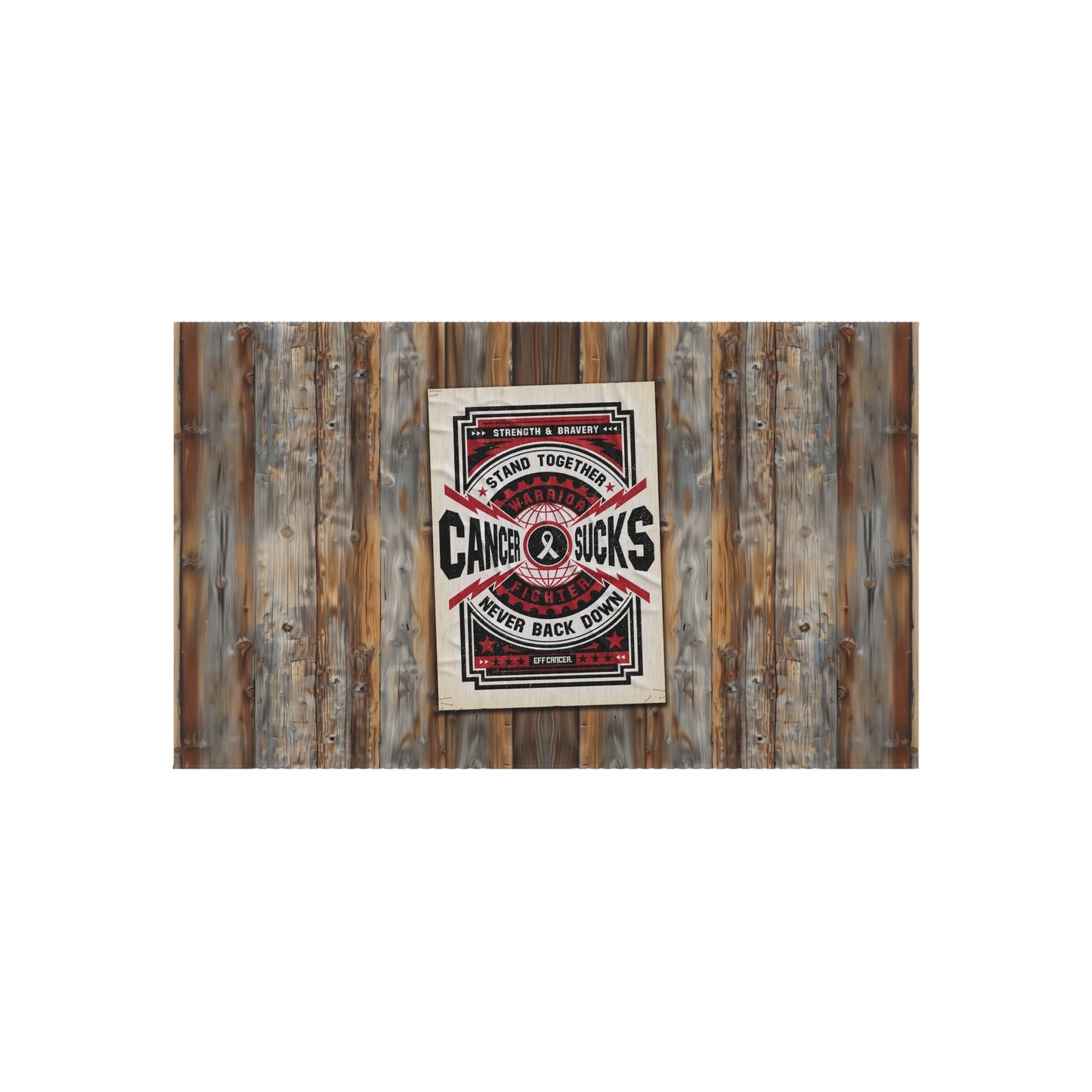 Cancer Sucks Street Outdoor Rug