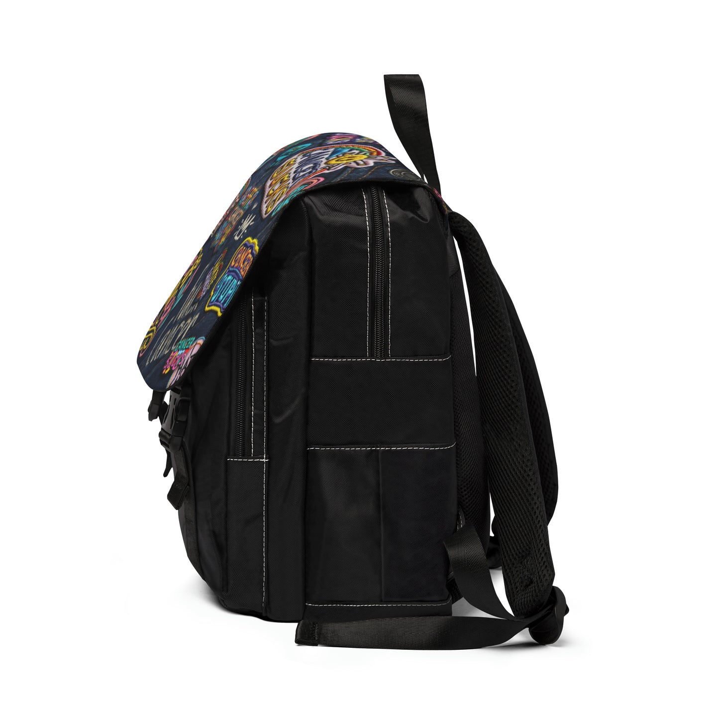 Patchy Front Flap Backpack