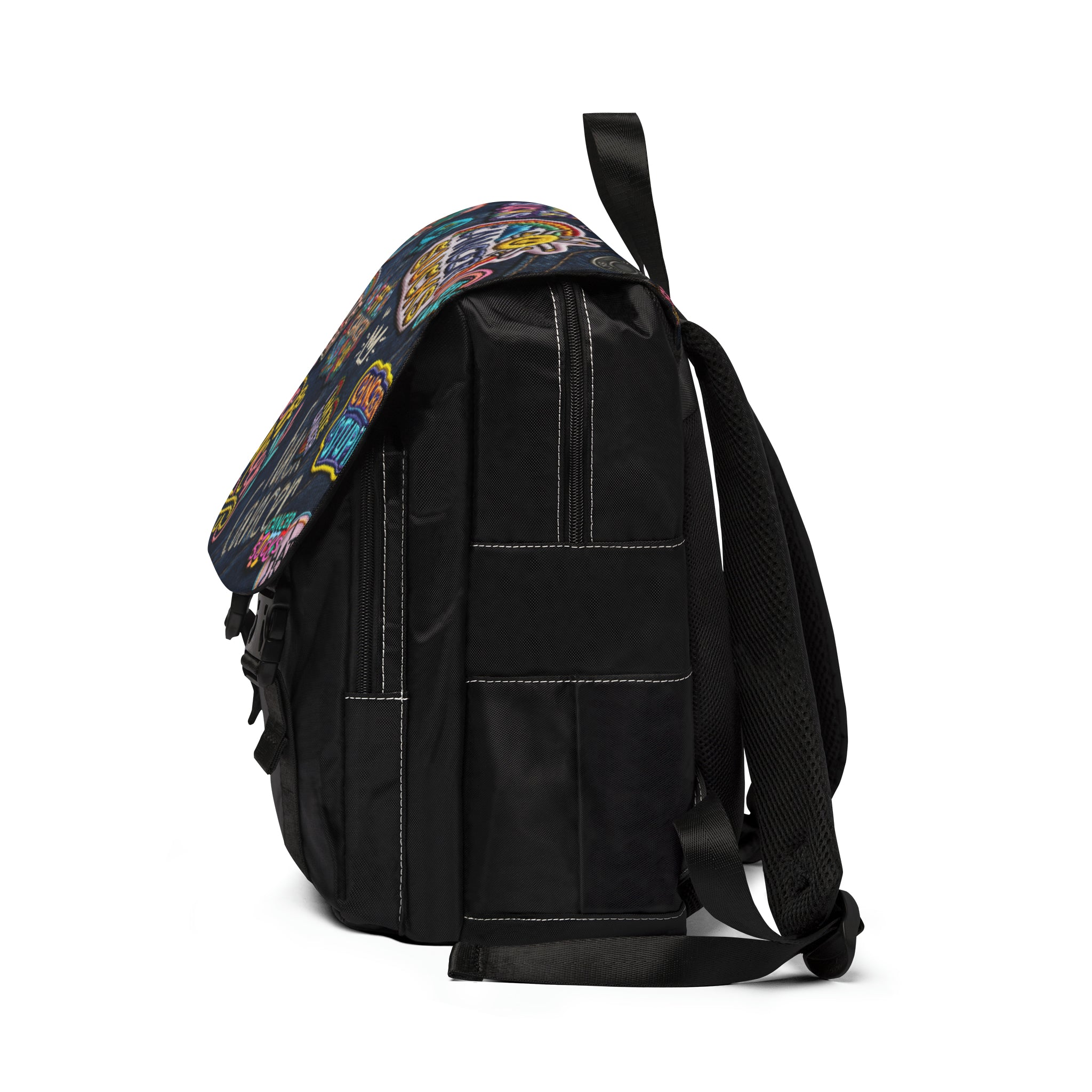 Patchy Front Flap Backpack
