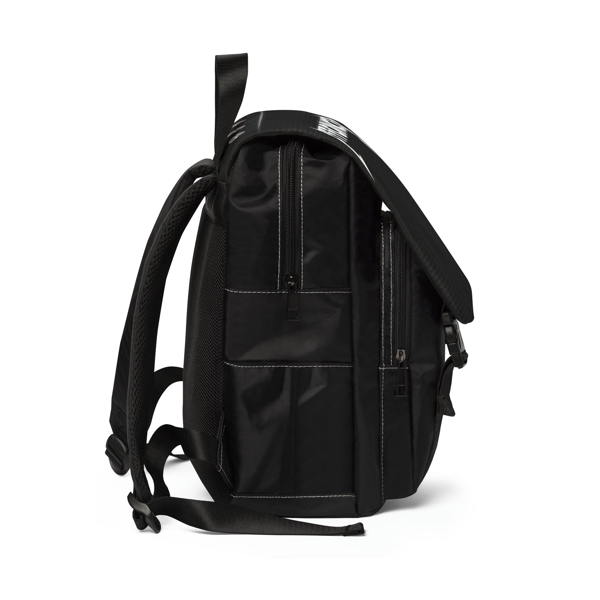 Metal Front Flap Backpack
