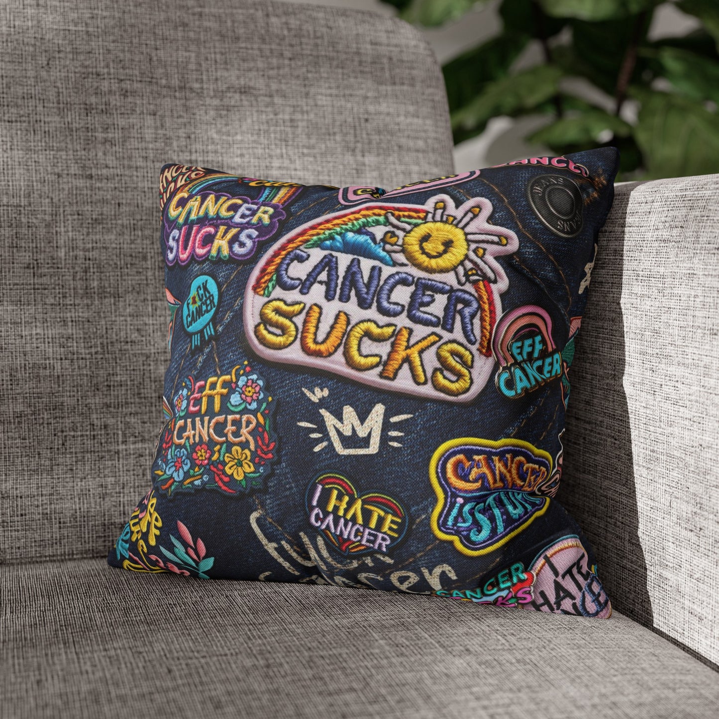 Patchy Pillow Cover