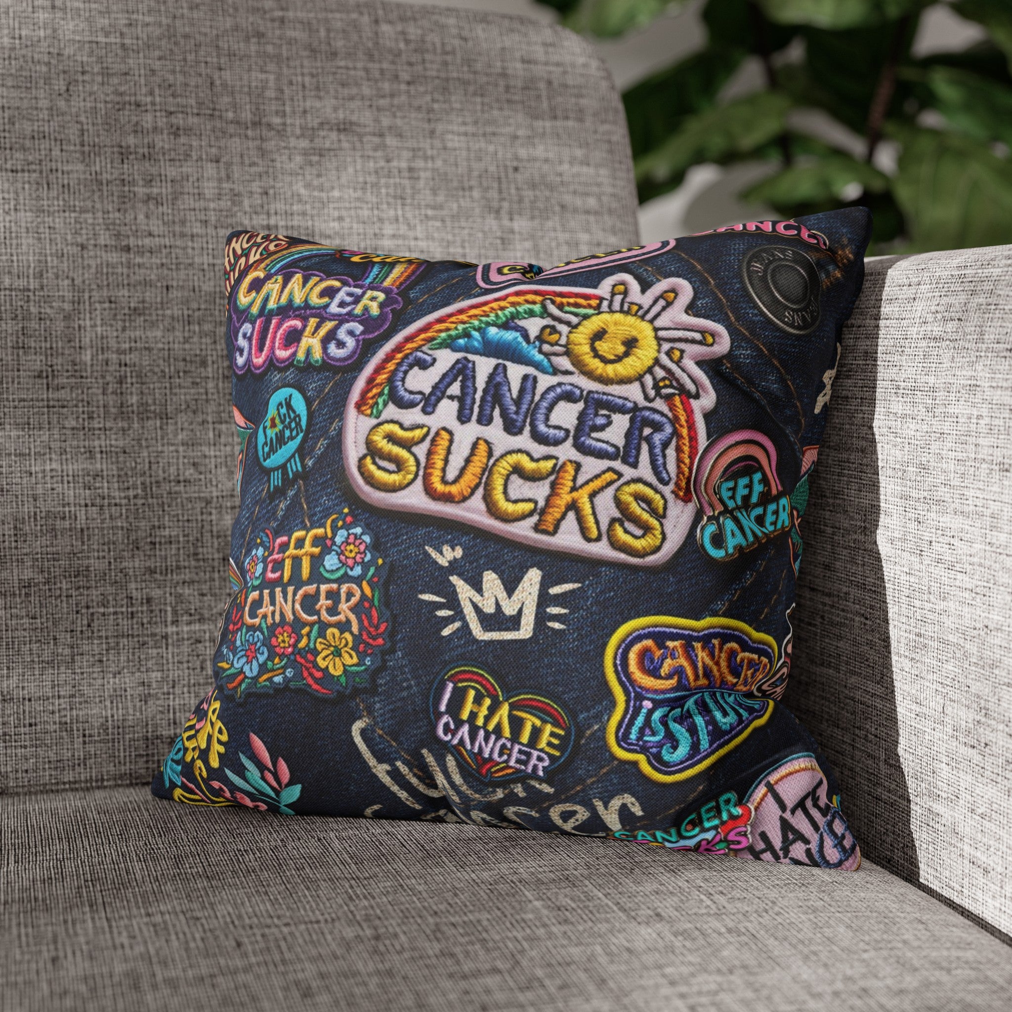 Patchy Pillow Cover