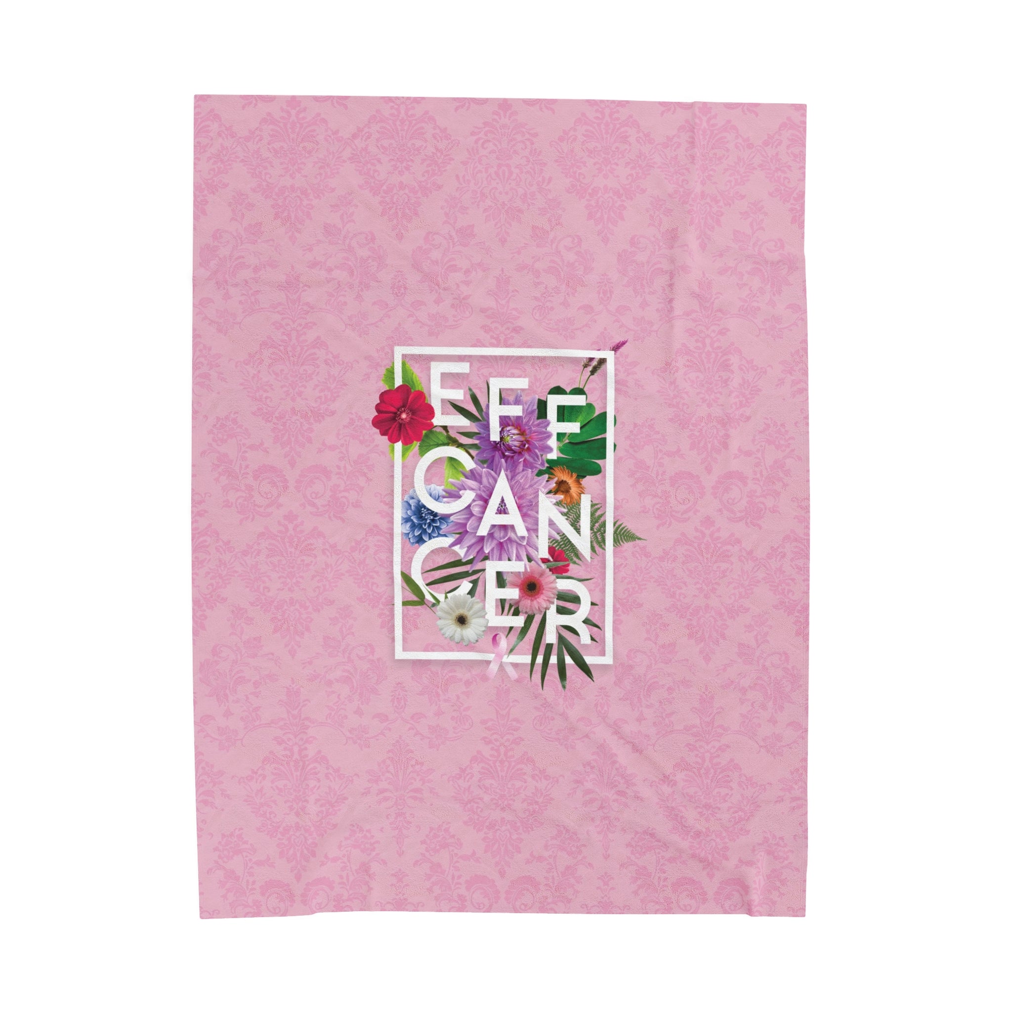 Floral Eff Plush Blanket