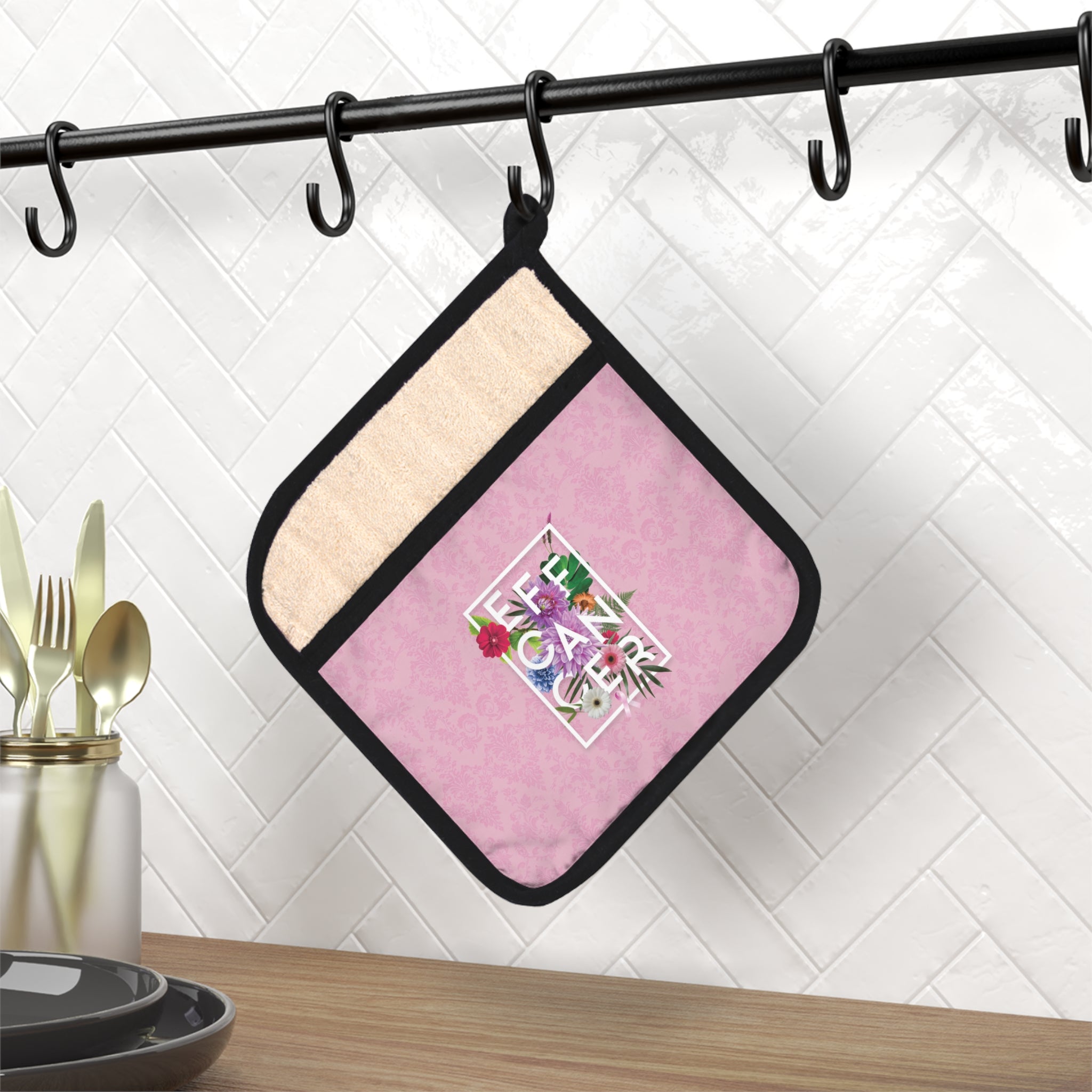 Floral Eff Pot Holder