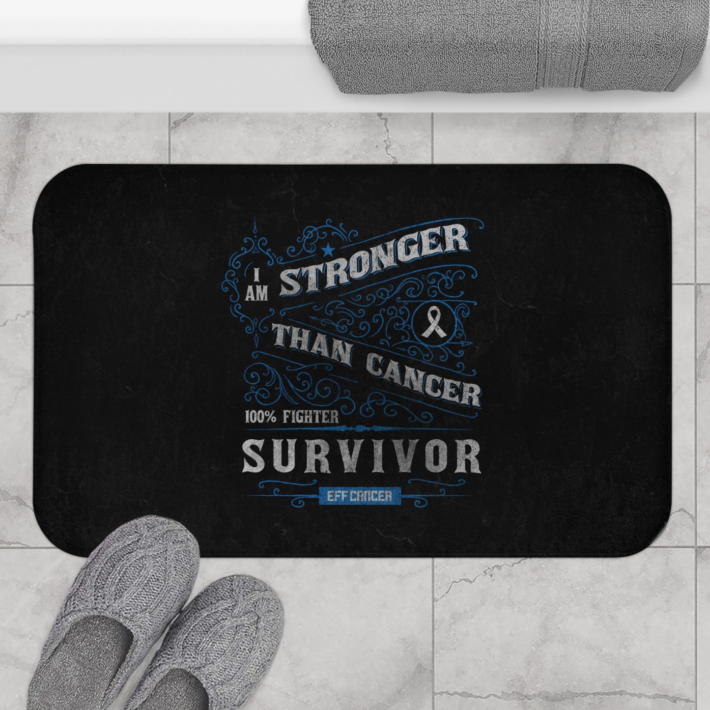 Vintage Stronger Bath Mat
