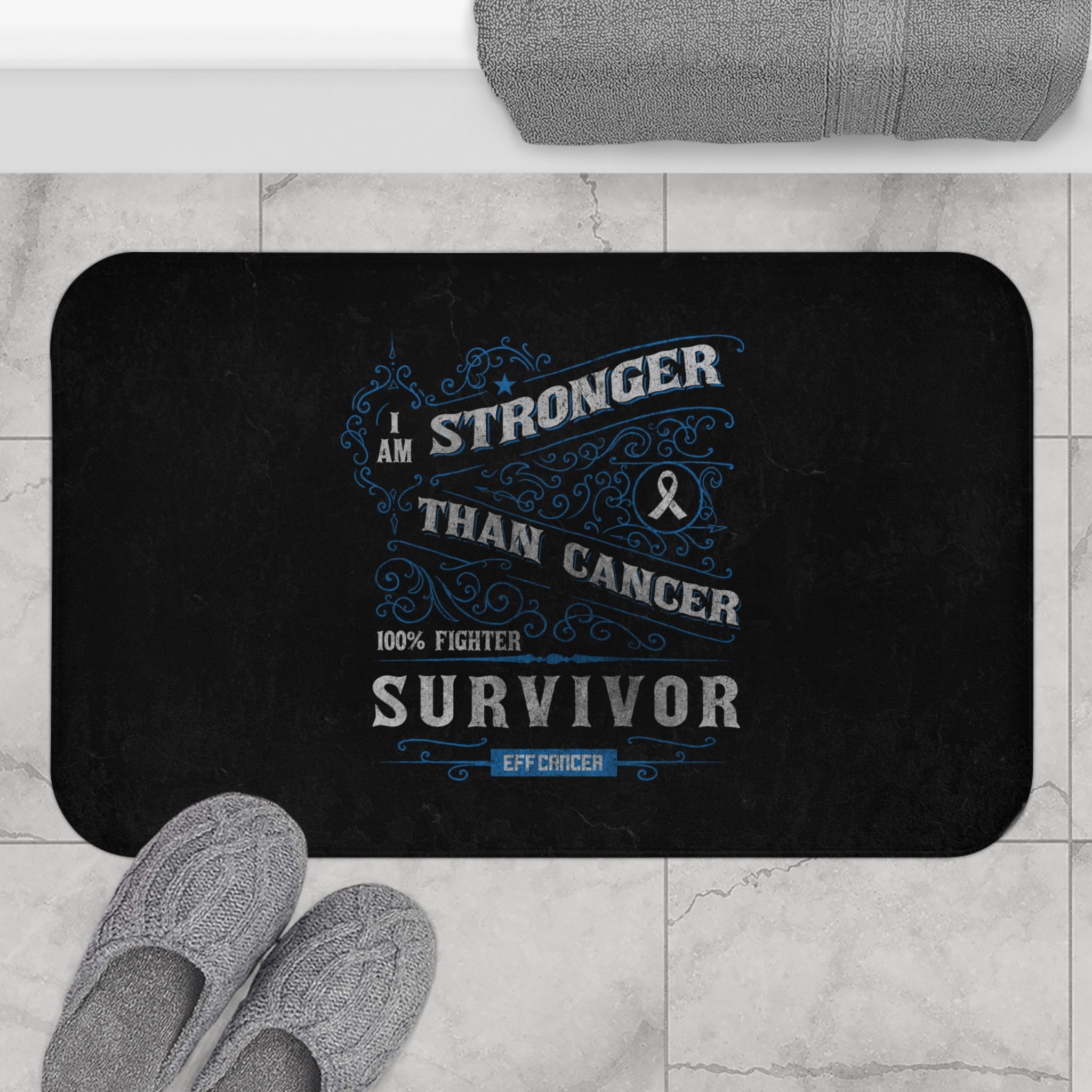 Vintage Stronger Bath Mat