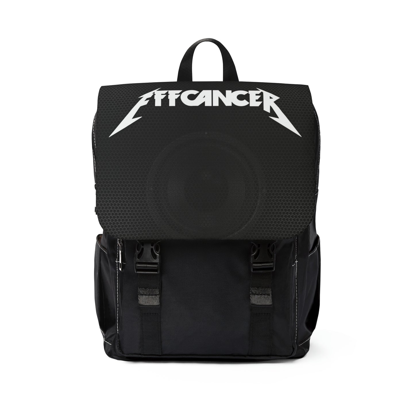 Metal Front Flap Backpack
