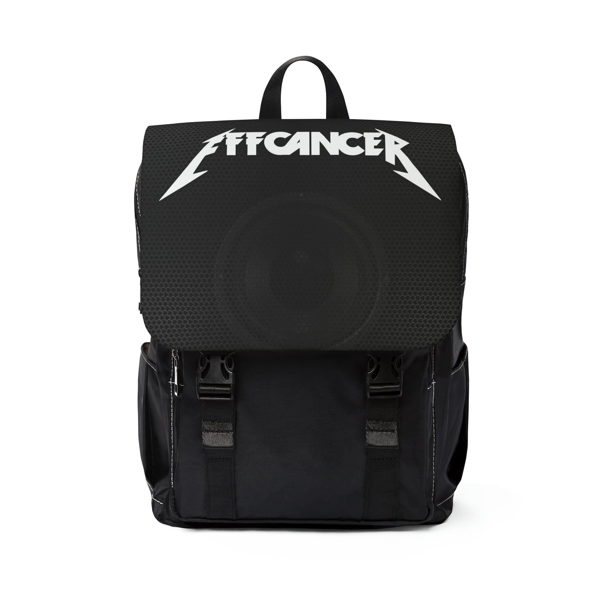 Metal Front Flap Backpack