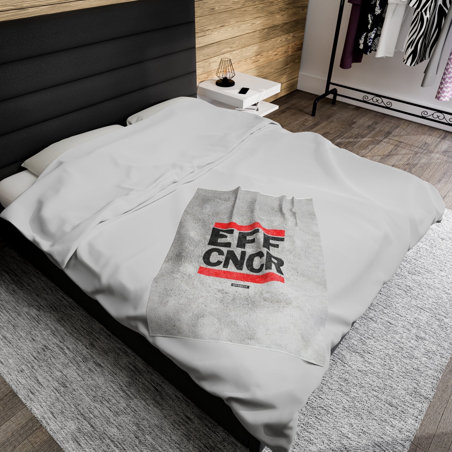 EFF CNCR Plush Blanket