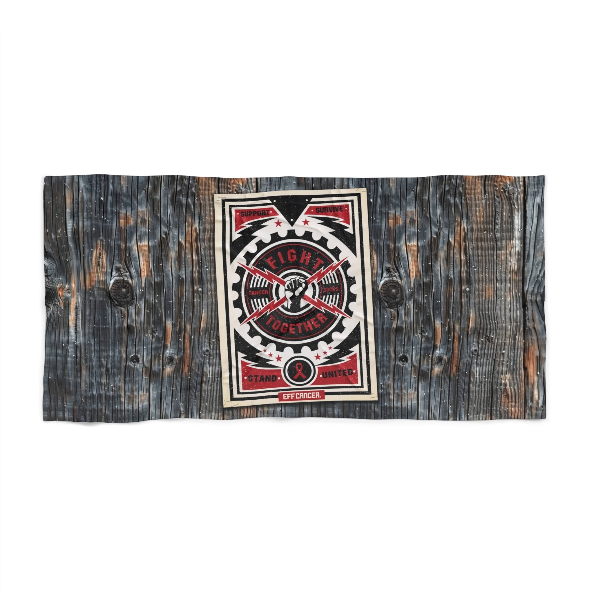 Fight Together Street Beach Towel