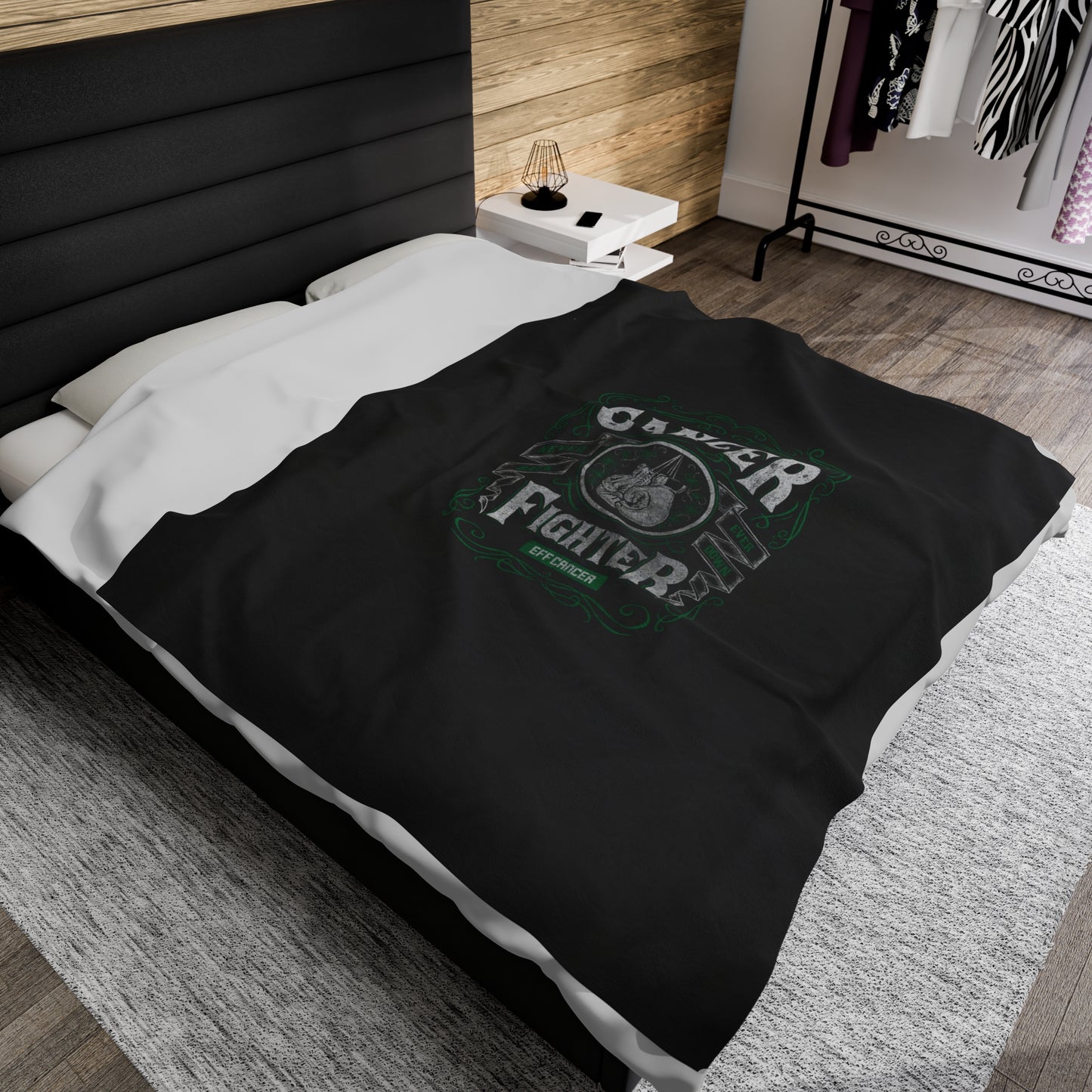 Vintage Fighter Plush Blanket