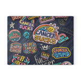 Patchy Glass Cutting Board