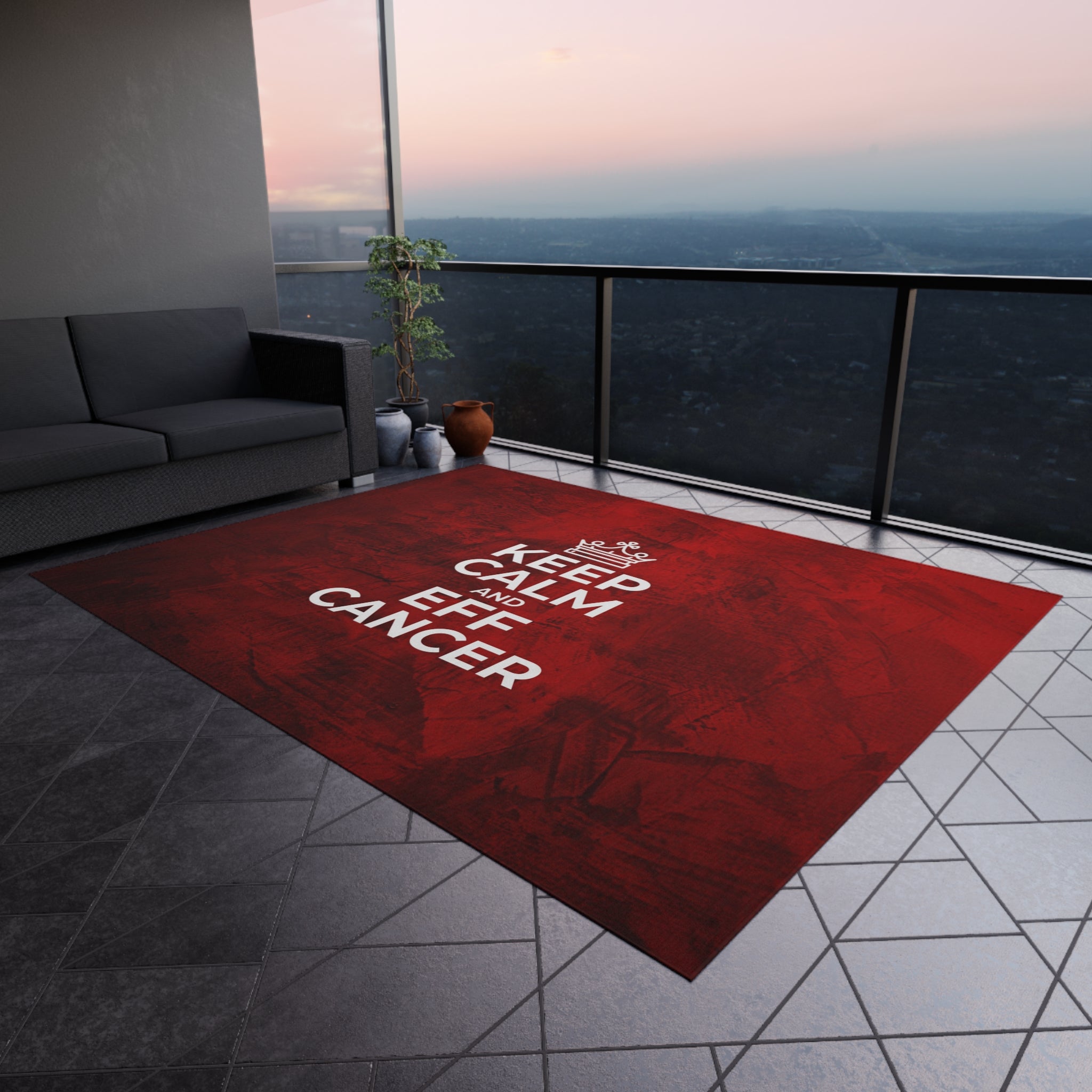 Keep Calm Outdoor Rug