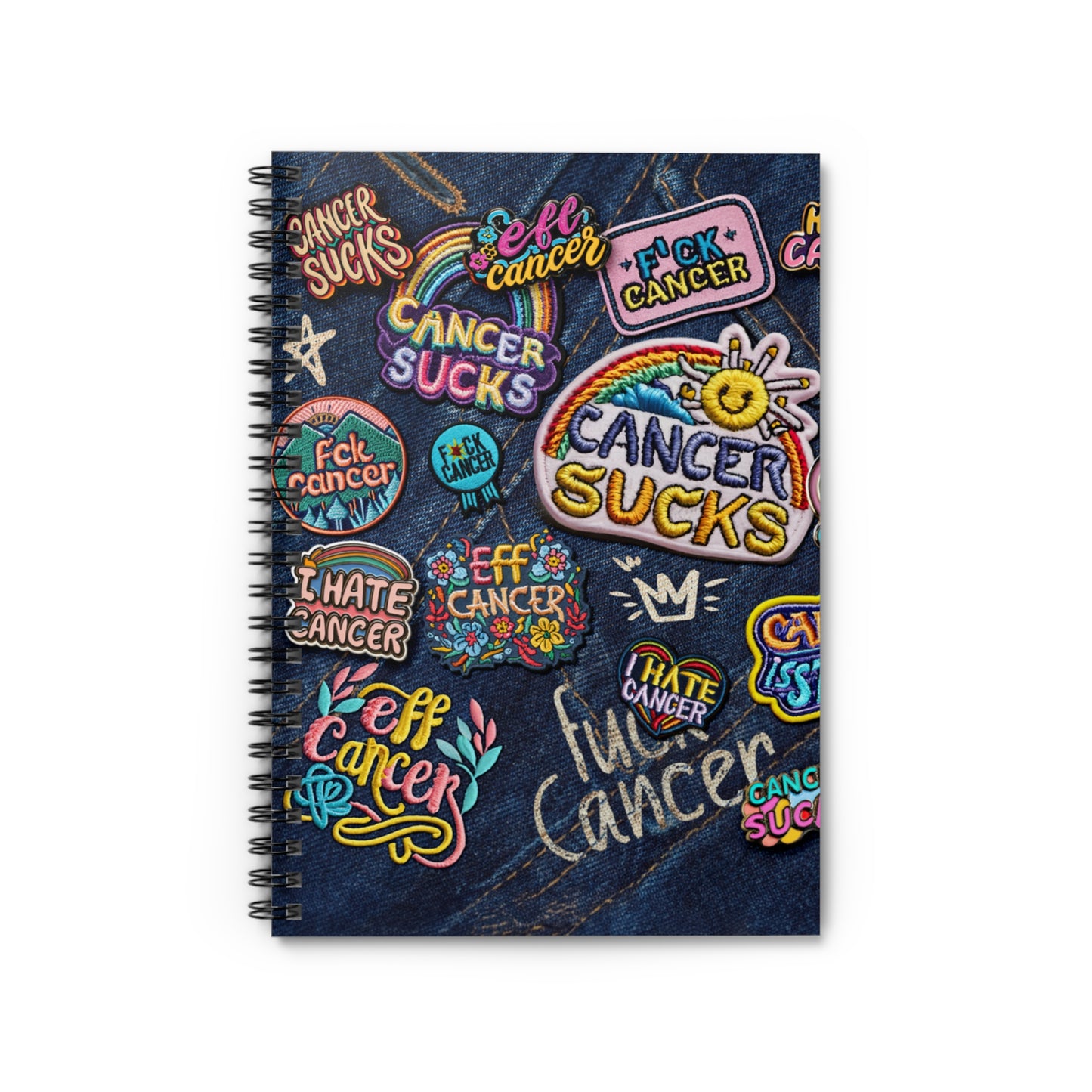Patchy Spiral Notebook